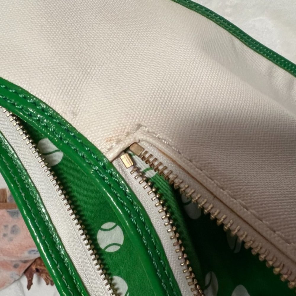 Kate Spade Make A Racquet Tennis racket Bag like new no tags RARE!! - Picture 13 of 16